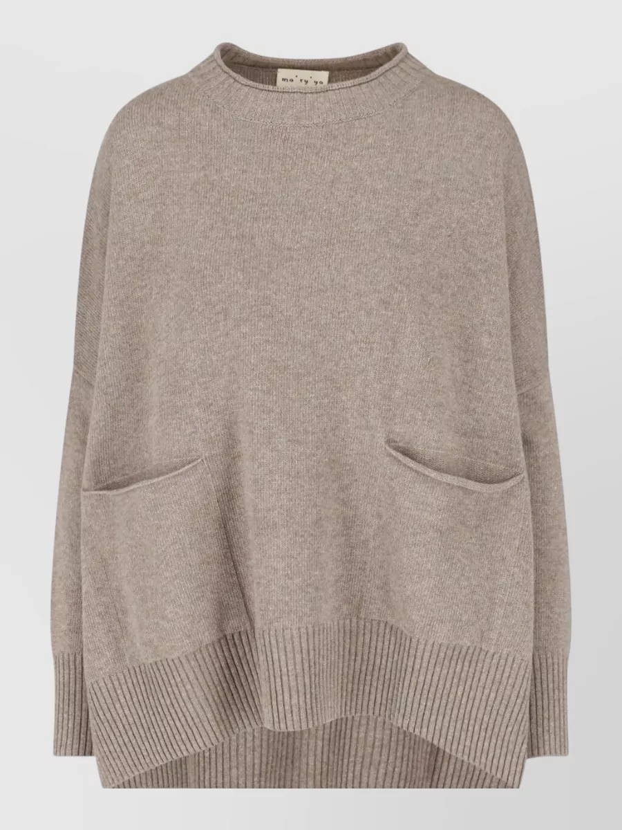 Ma'ry'ya cashmere virgin wool crewneck sweater