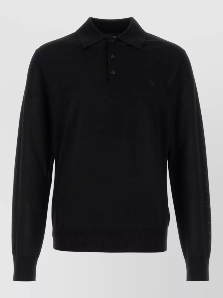 Dsquared2 cotton long-sleeve polo sweater