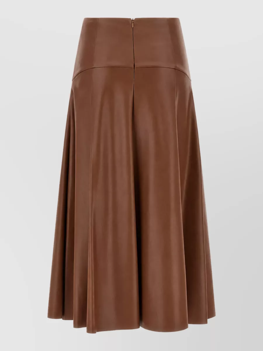 Nude a-line skirt