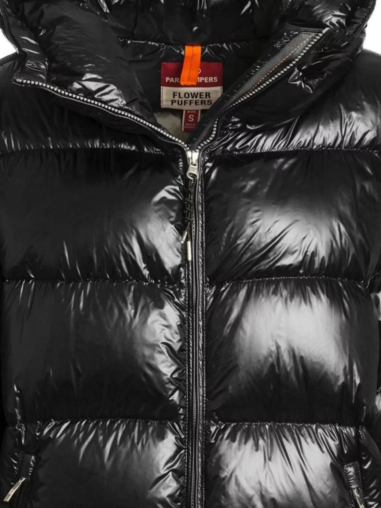 Parajumpers Shiny Quilted Down Jacket With Drawstring Hood
