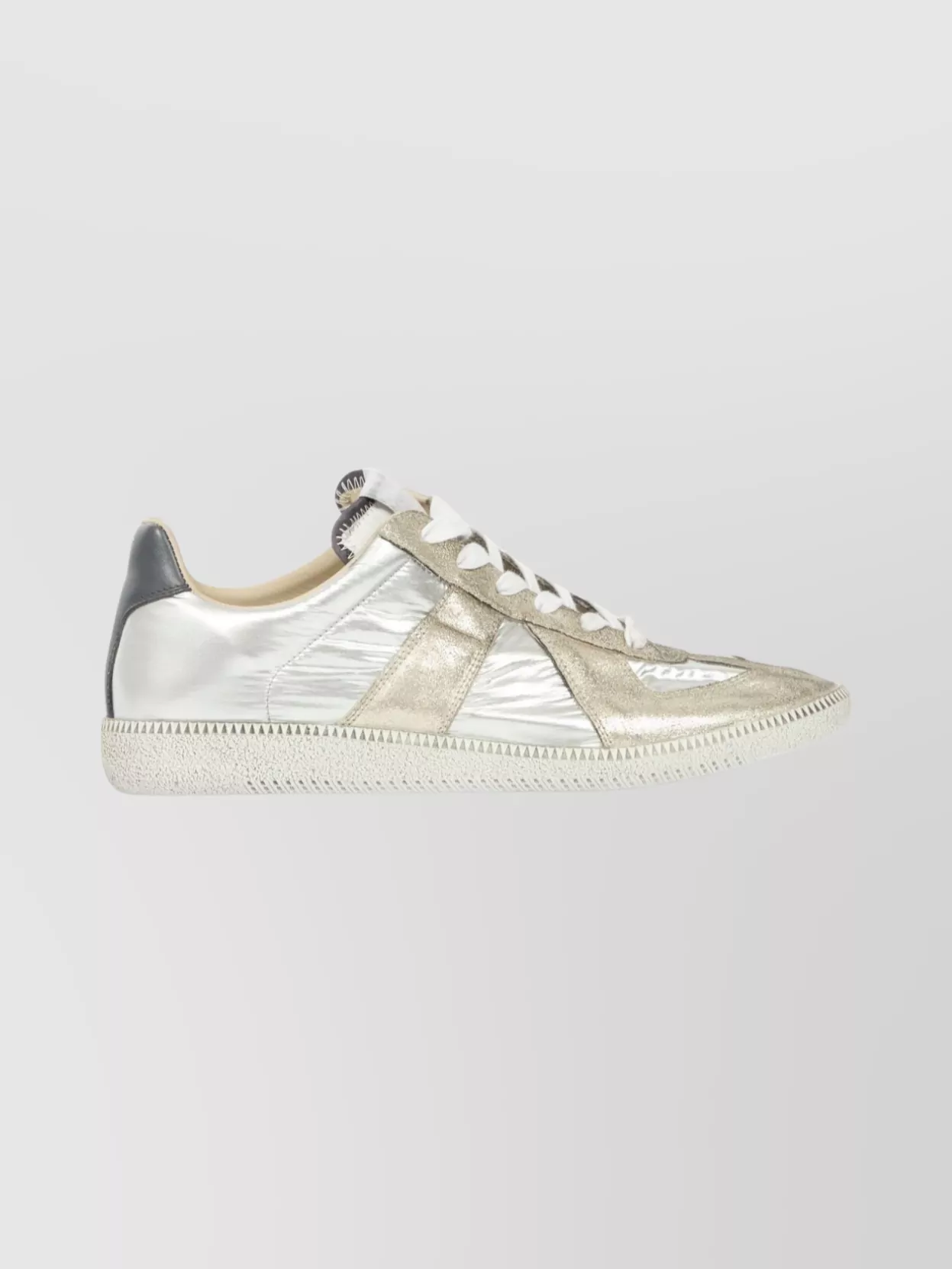 Maison Margiela Replica Sneakers With Metallic Panel Design