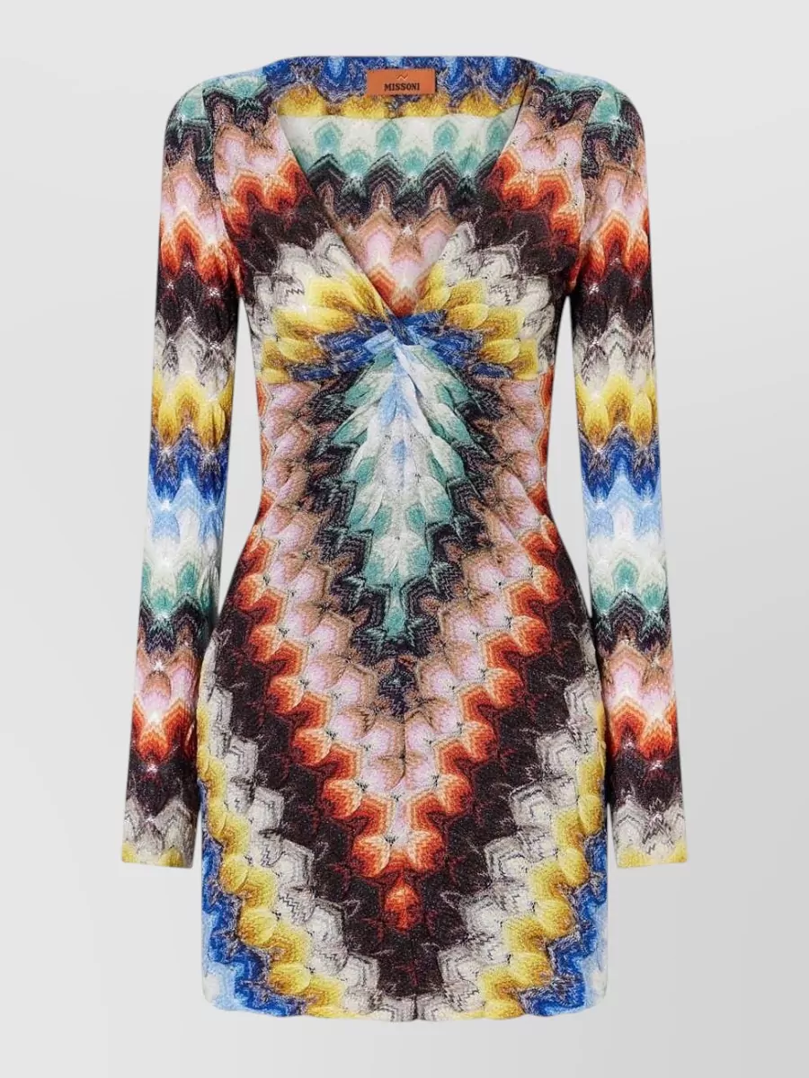 Missoni metallic crochet mini dress
