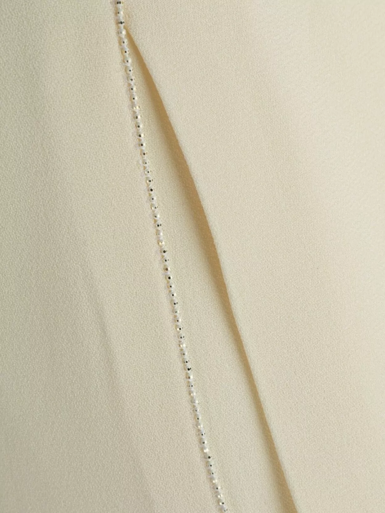 Fabiana Filippi Beaded Elastic Waistband Wide Leg Trousers