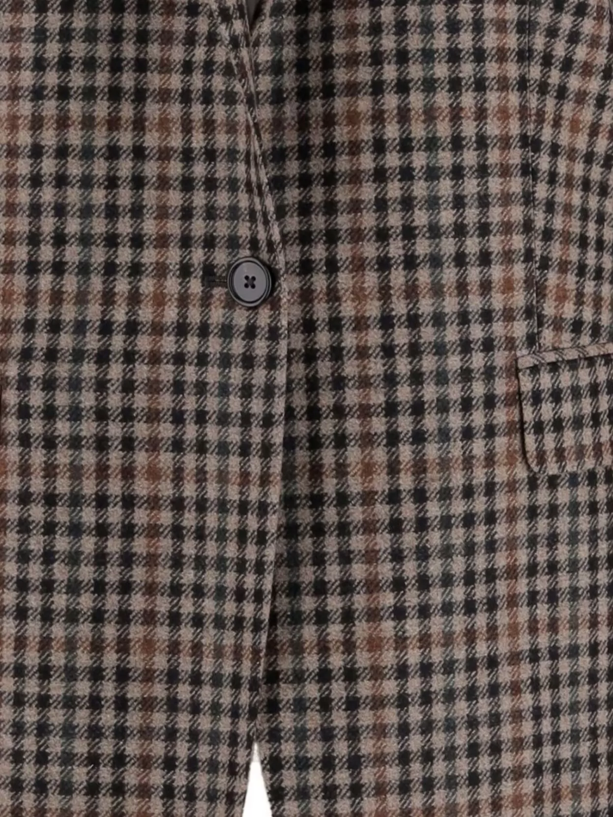 Tagliatore Notched Lapels Checked Blazer In Brown