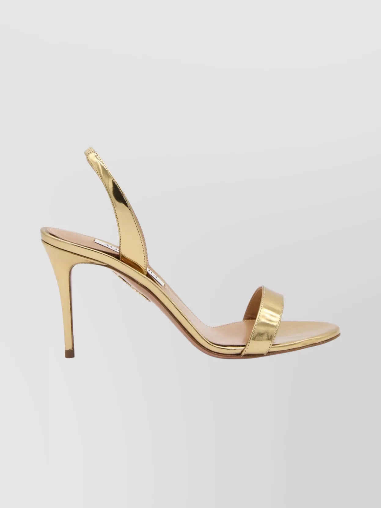 Aquazzura Open Toe Sandals Featuring Metallic Finish