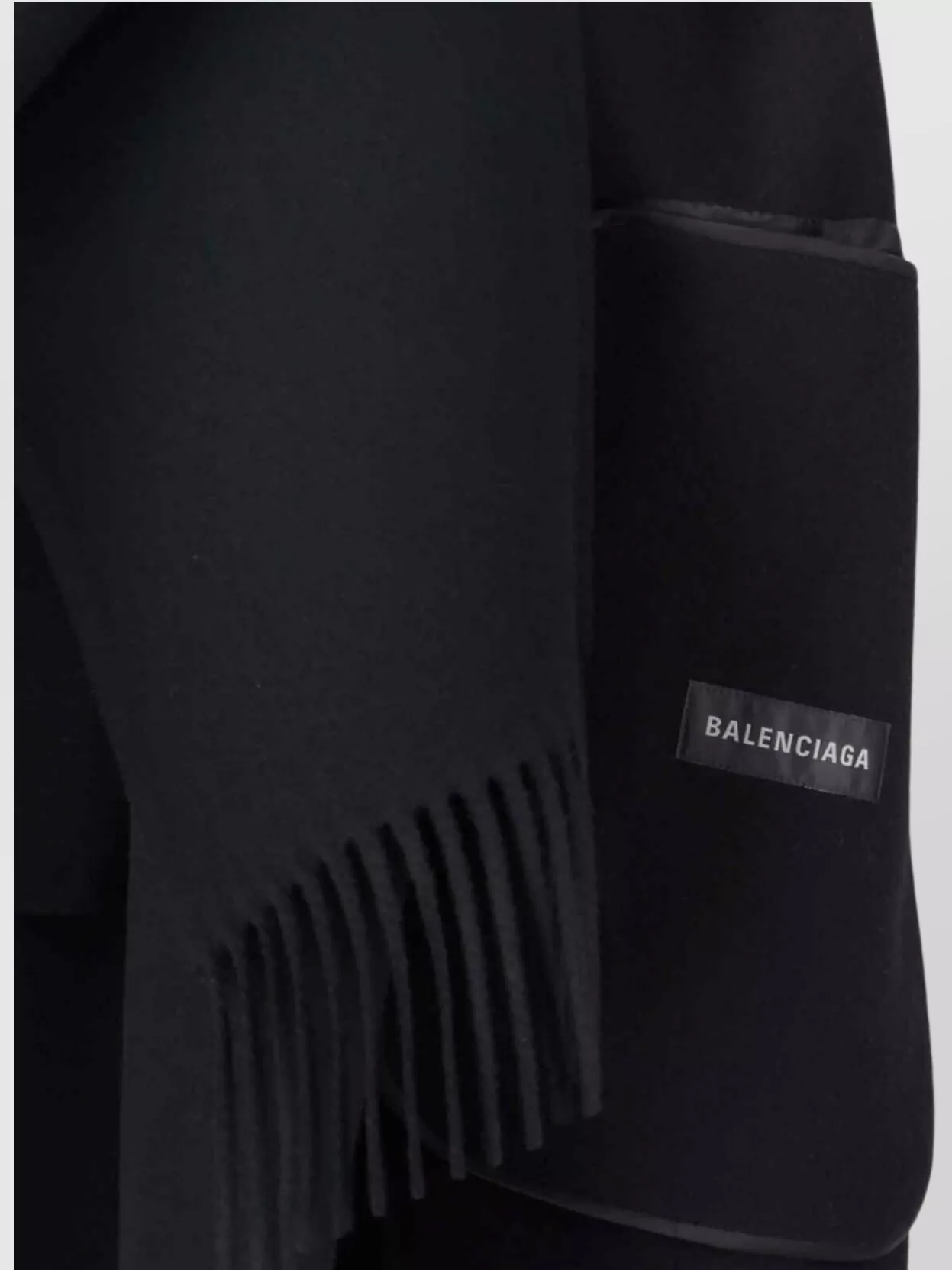 Balenciaga Casual Jacket With Scarf And Pockets