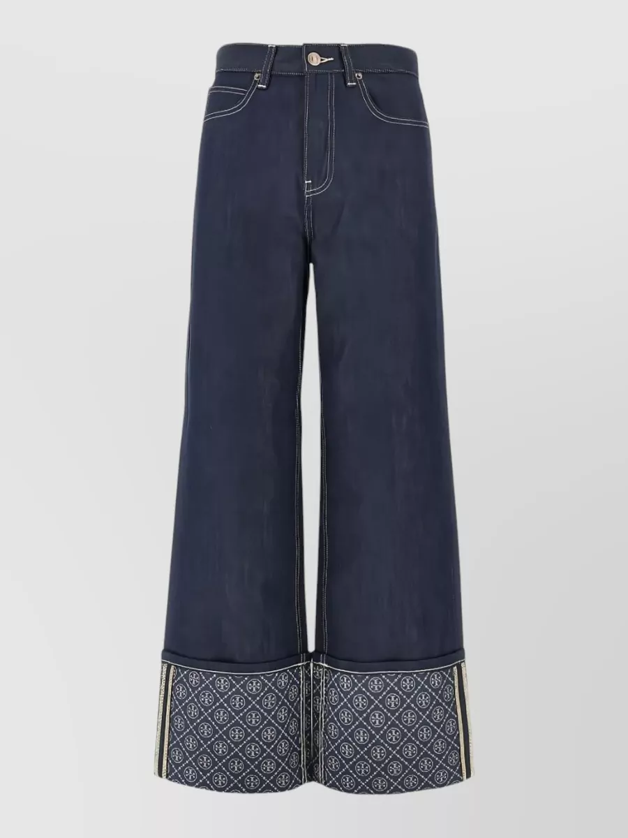 Tory Burch denim straight-leg jeans
