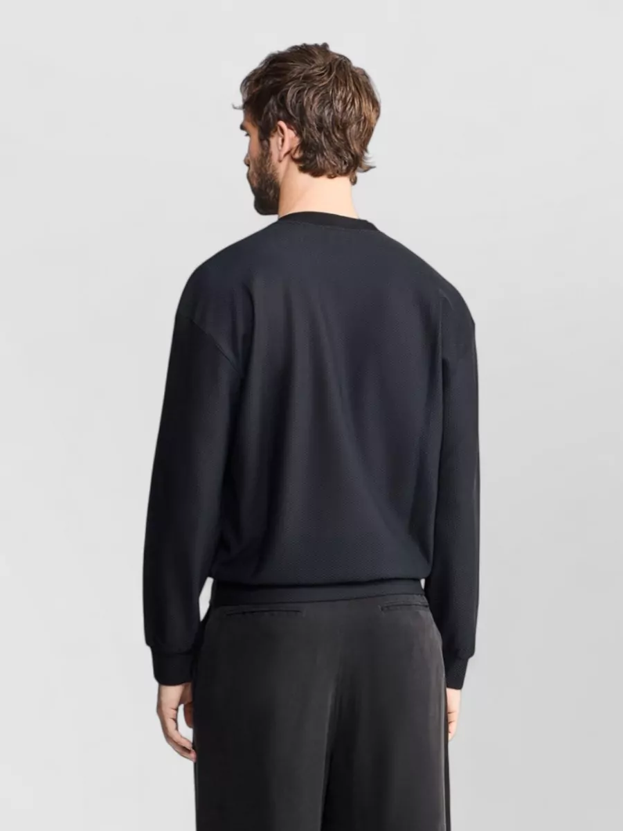 Giorgio Armani Waffle-Knit Sweatshirt