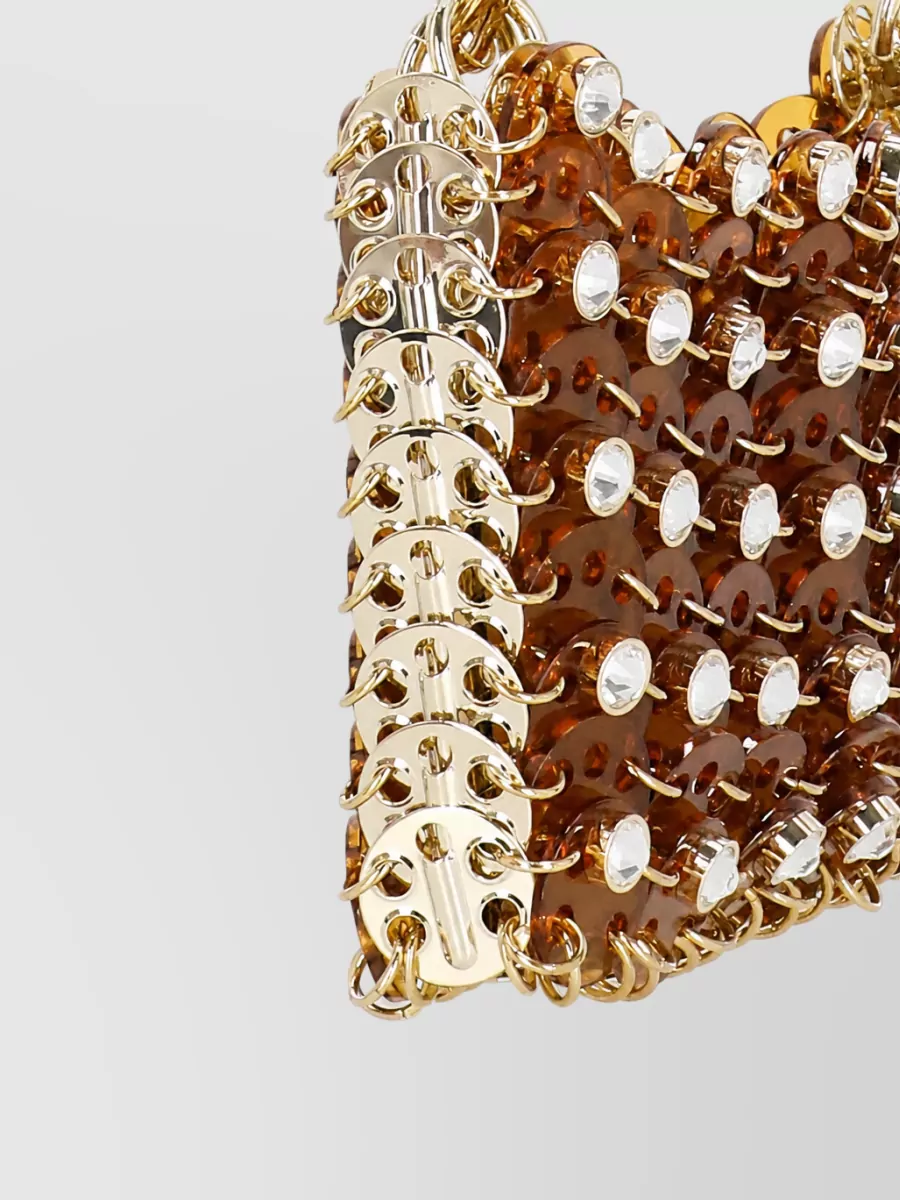 Paco Rabanne 1969 Chain Mail Nano Crystal Clutch Bag