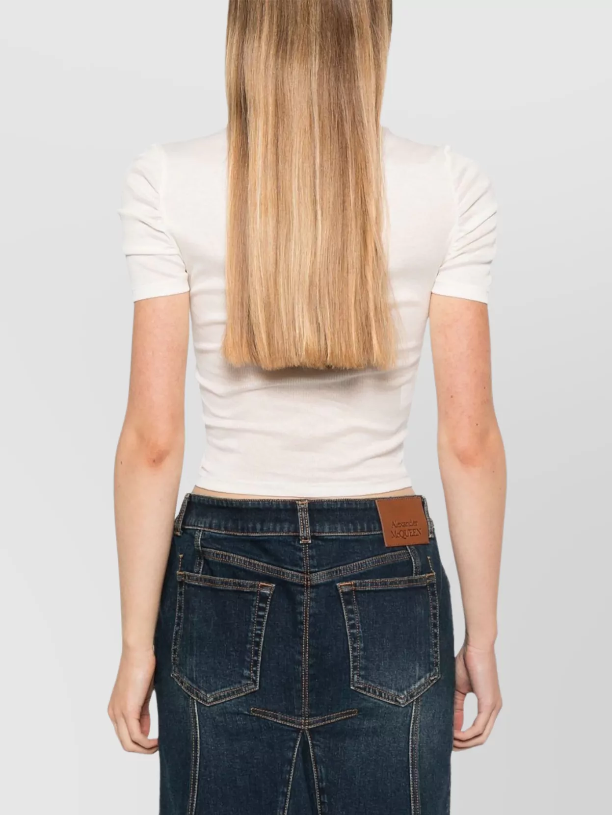 Pinko Ruched-Detailing Crew Neck T-Shirt
