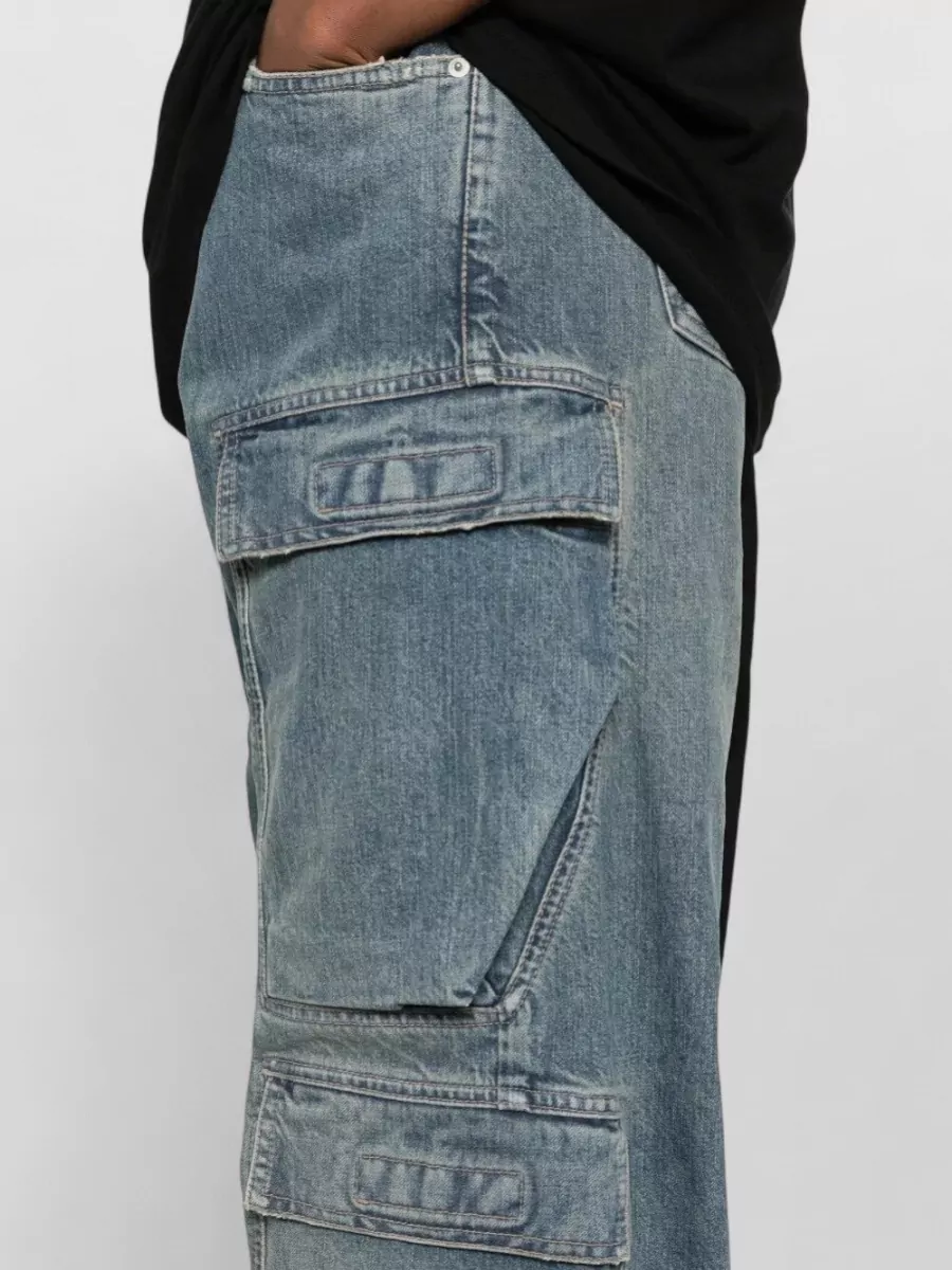 Rick Owens Drkshdw Cotton Cargo Jeans