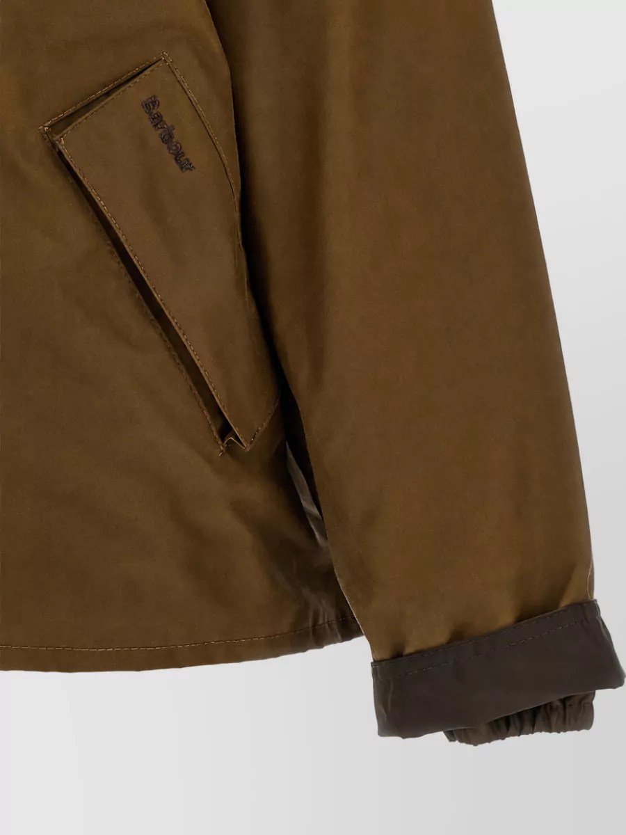 Barbour Waxed Cotton Single Breasted Coat