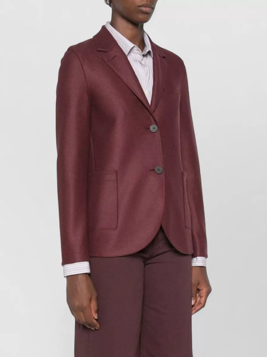 Harris Wharf London Virgin Wool Single-Breasted Blazer