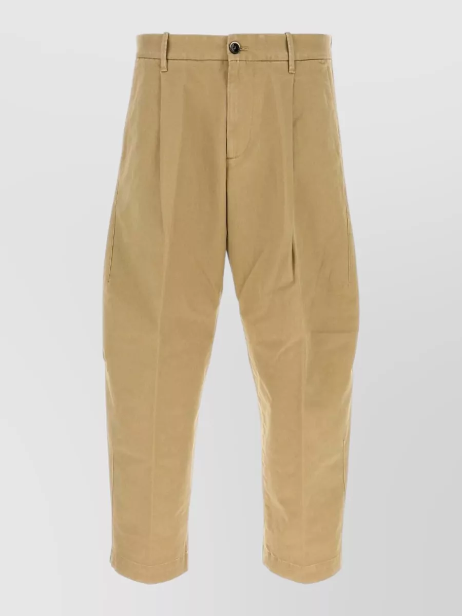 Nine In The Morning Cotton Cropped Trousers