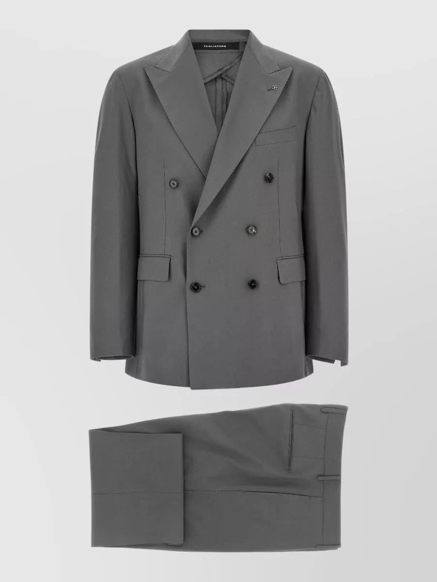 Tagliatore wool double-breasted suit