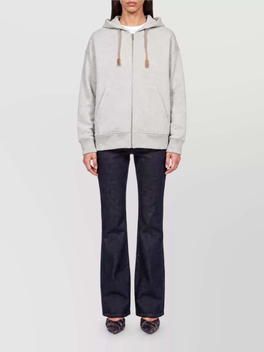 S Max Mara Ribbed Hoodie Jacket