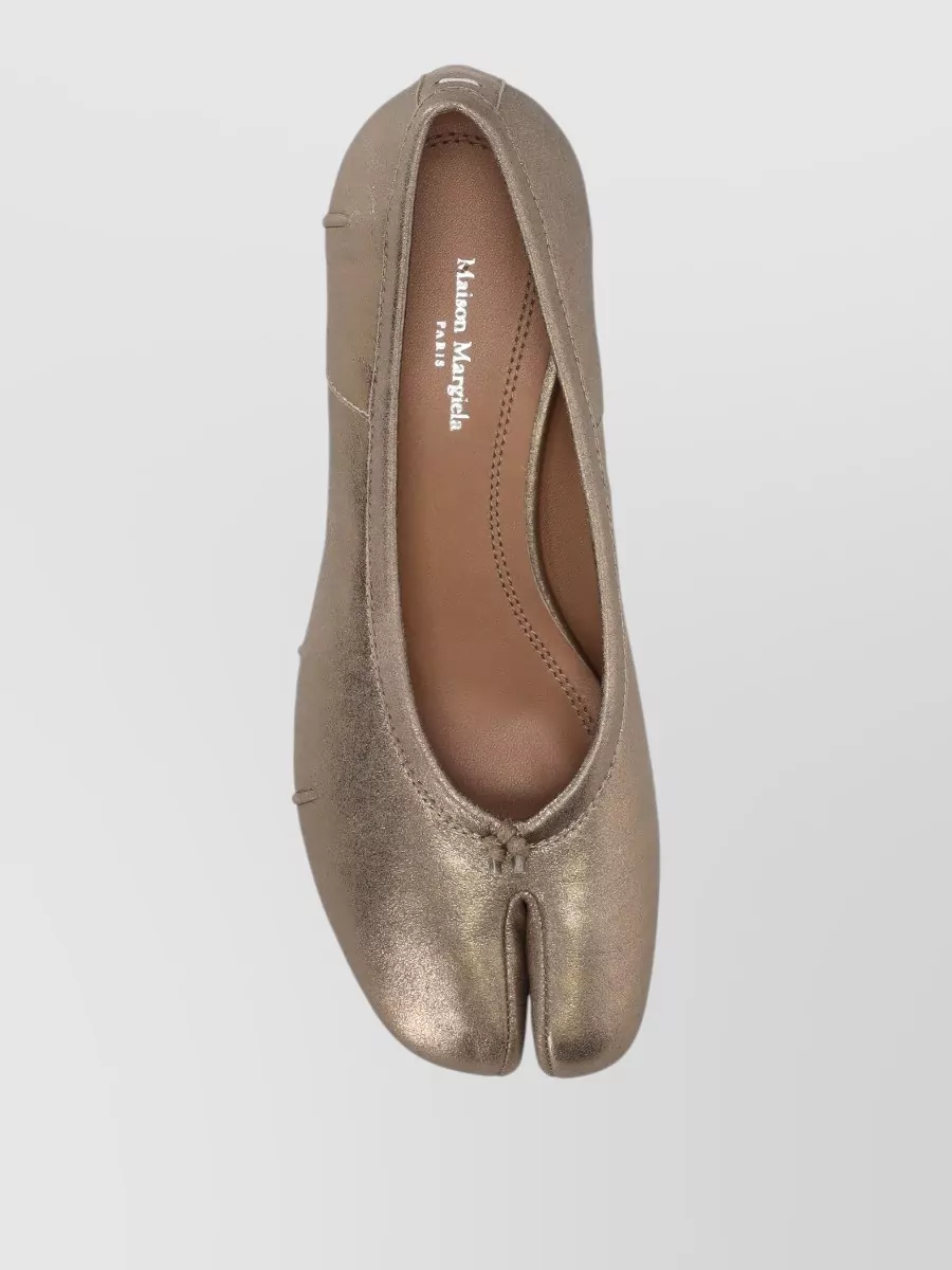 Maison Margiela Leather Ballerina Pumps