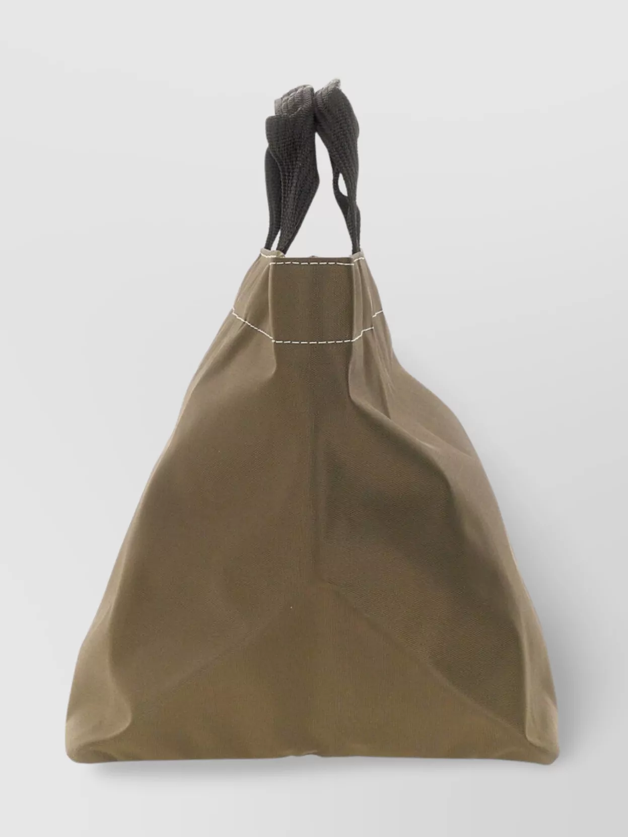 HERVE CHAPELIER RECTANGULAR TOTE BAG WITH TOP HANDLES AND CONTRAST STITCHING