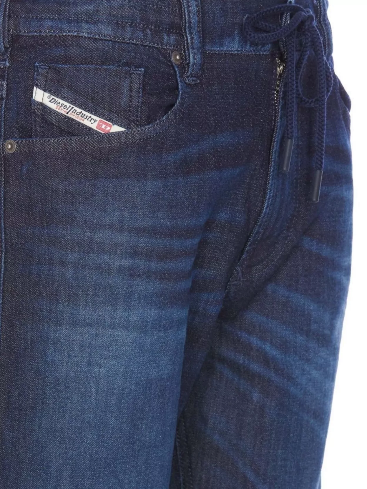 Diesel Trousers With Drawstring Waist And Embroidered Detail