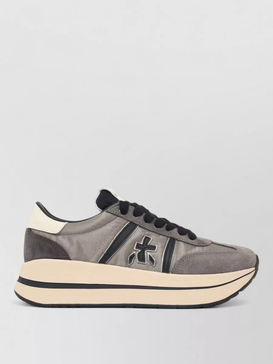 Premiata Leather Low-Top Sneakers