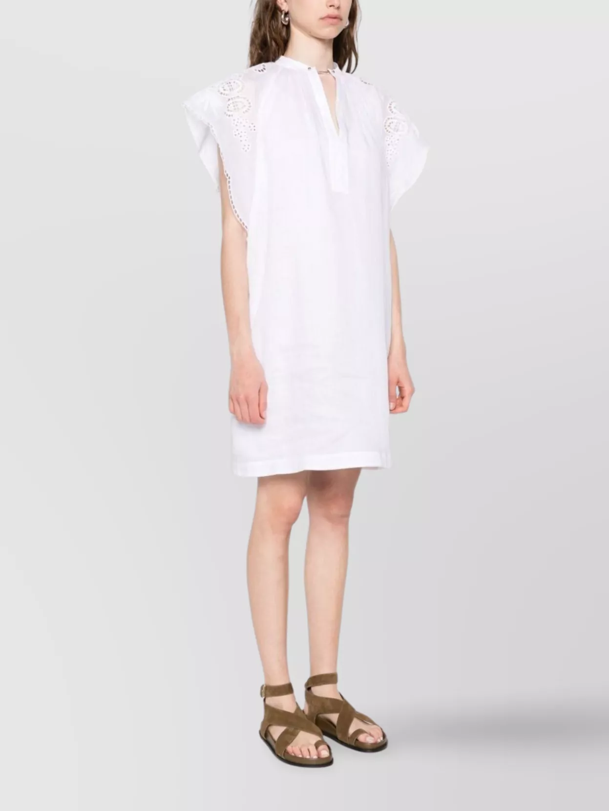 Max Mara Knee Length Dress Cap Sleeves