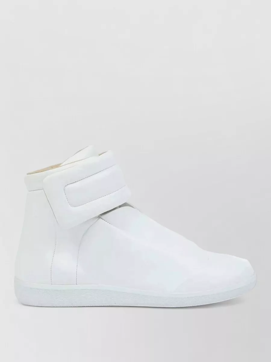 Maison Margiela Calf Leather Mid-Top Sneakers