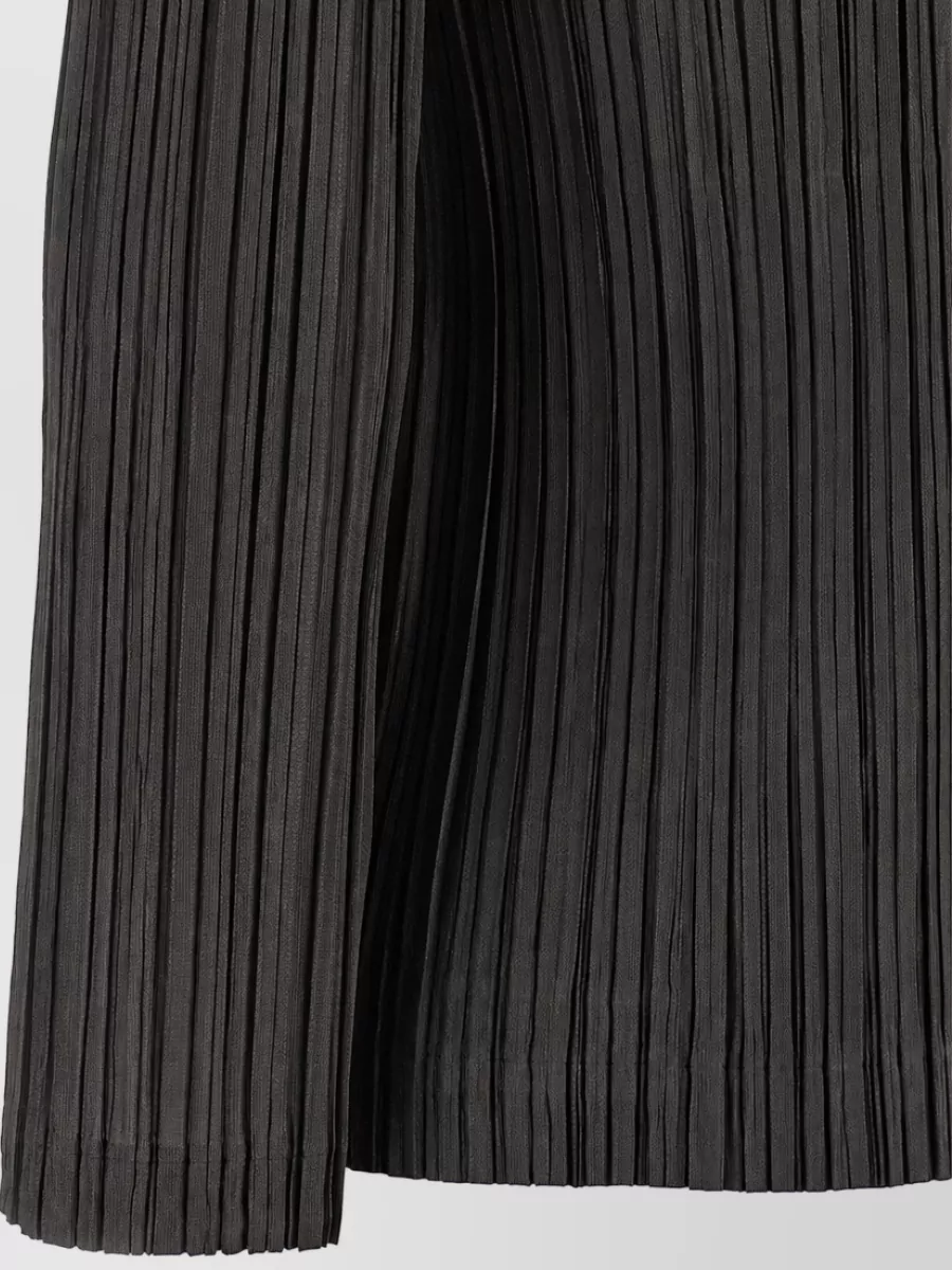 Pleats Please Issey Miyake Pleated Single-Breasted Blazer