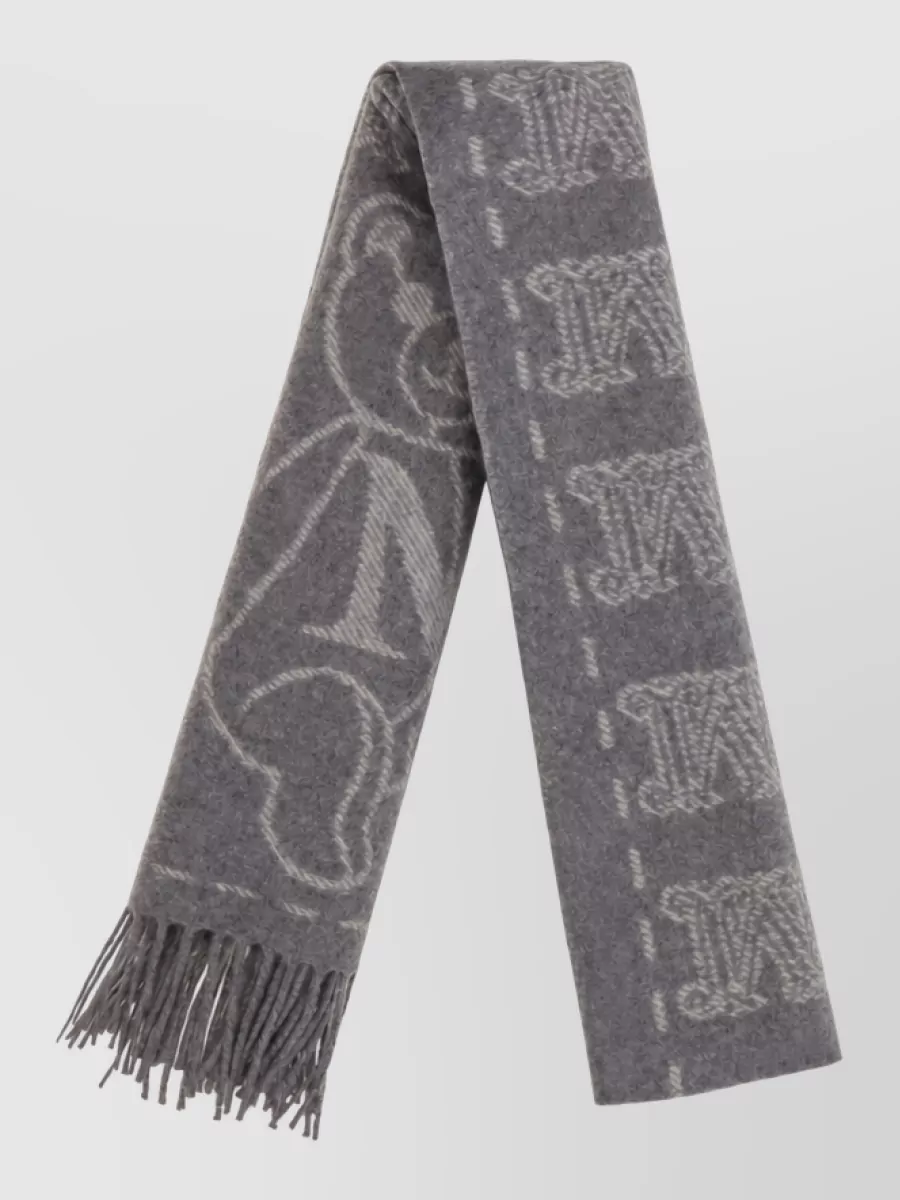 Max Mara Cashmere Fringed Scarf