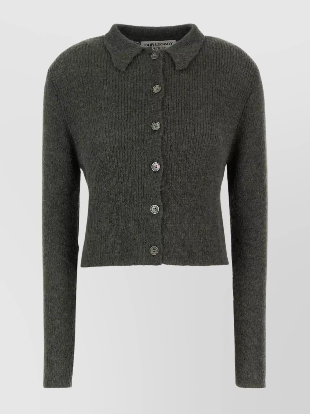 Our Legacy Dark Green Alpaca Blend Mazzy Cardigan