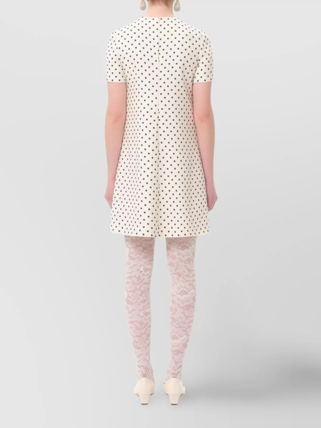 Valentino Mini Dress With Polka Dot Pattern