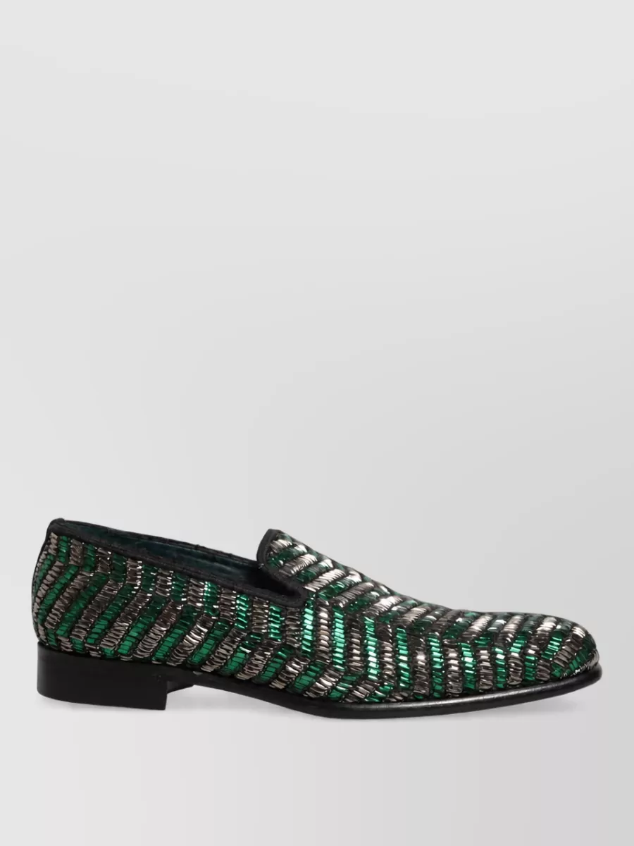 Dolce&Gabbana Leather Embellished Loafers