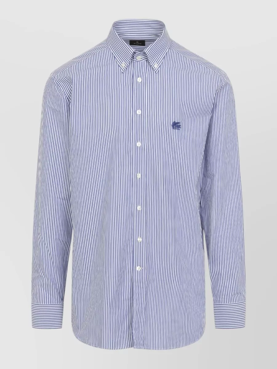 Etro striped cotton button-down shirt