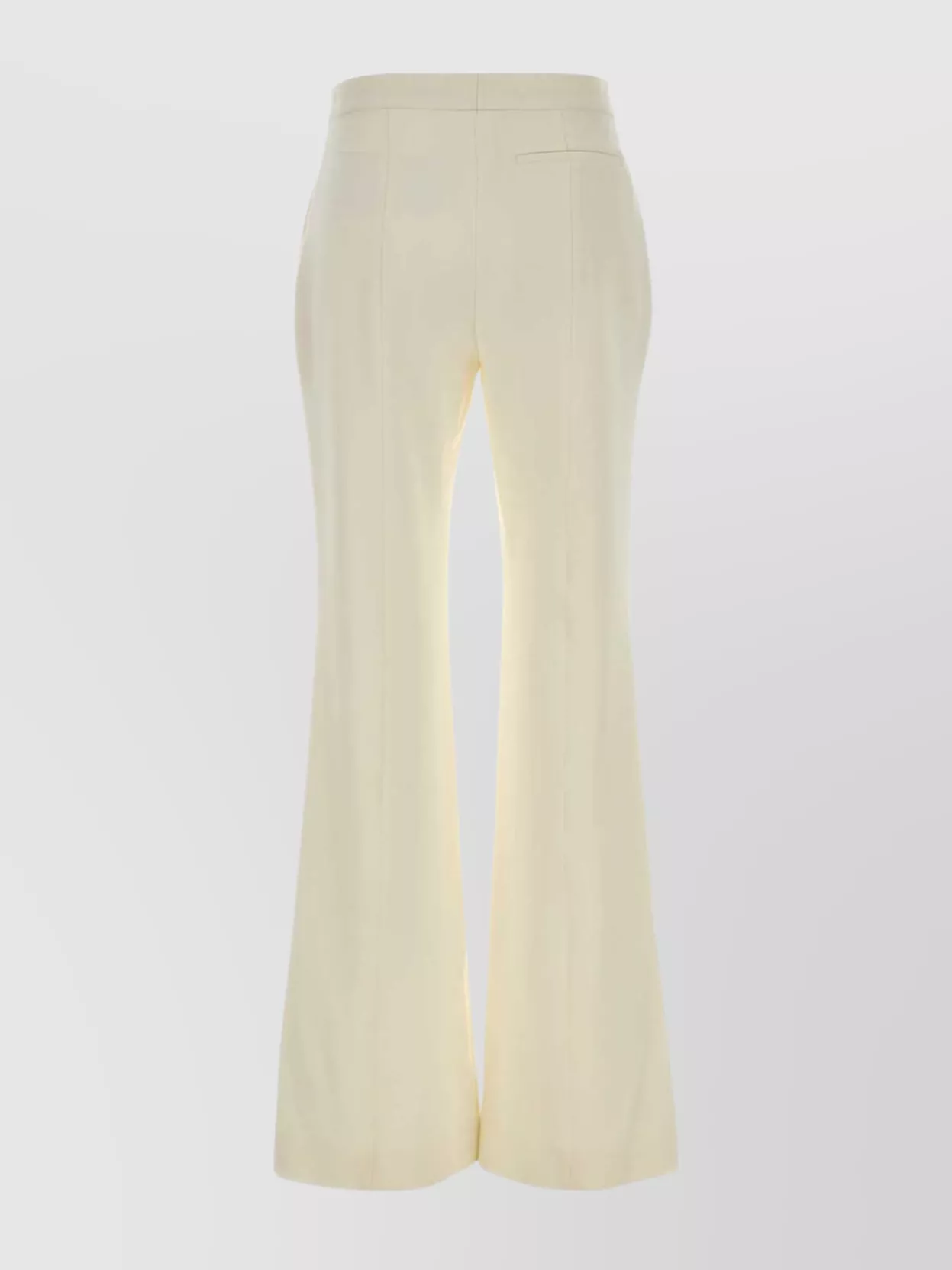 Givenchy Flared Wool Trousers Featuring Belt Loops In Neutral