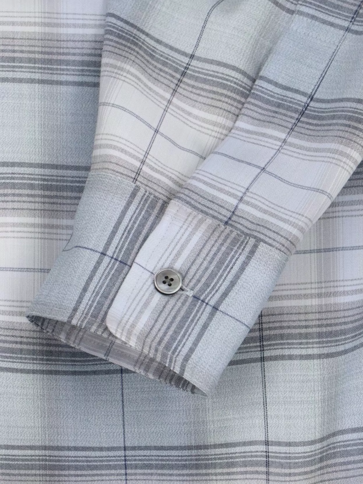 Auralee Plaid Button-Down Collared Shirt