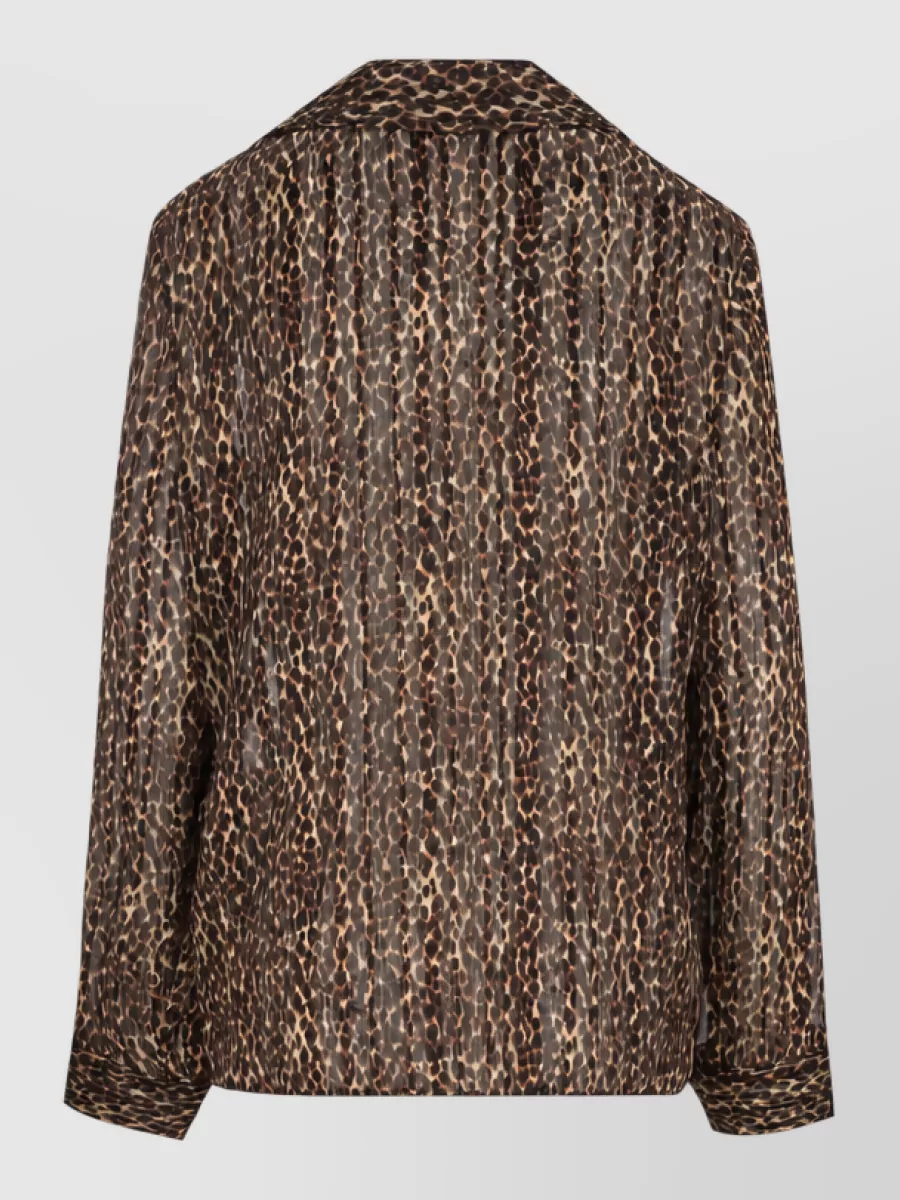 Saint Laurent Silk Striped Blouse