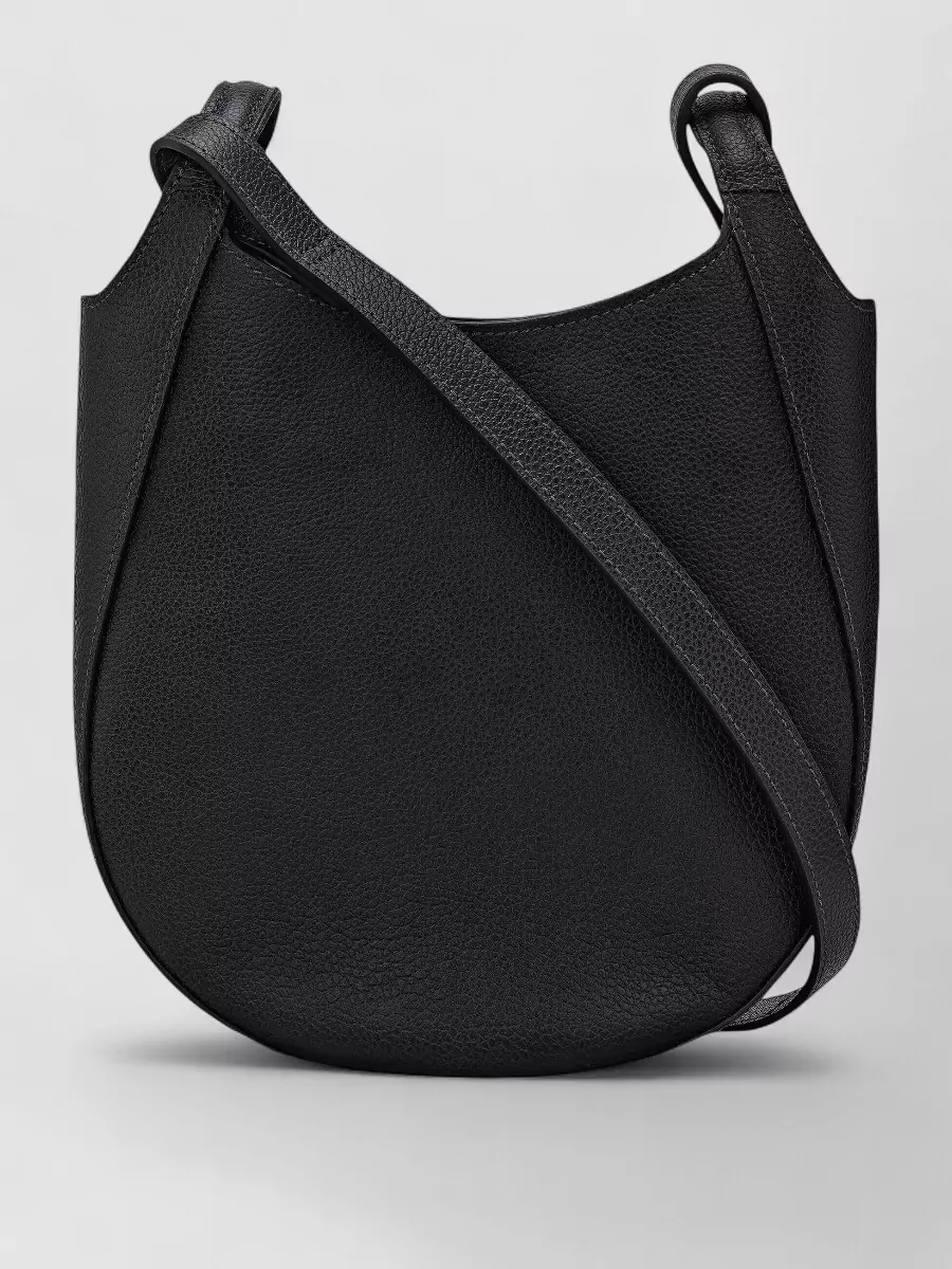 Longchamp Curved Crossbody Bag Adjustable Strap Hardware