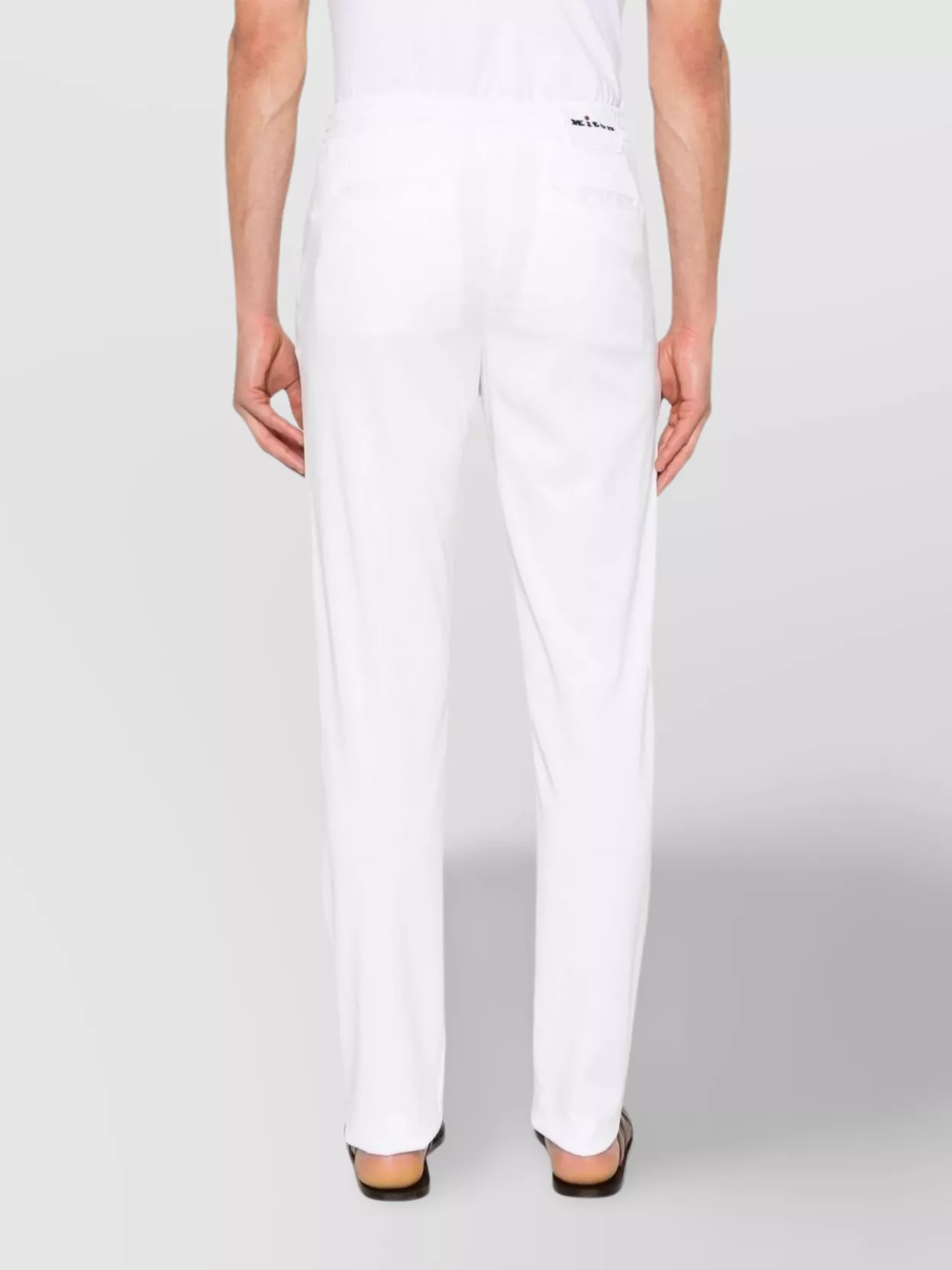 Kiton Straight Leg Trousers With Rear And Side Pockets
