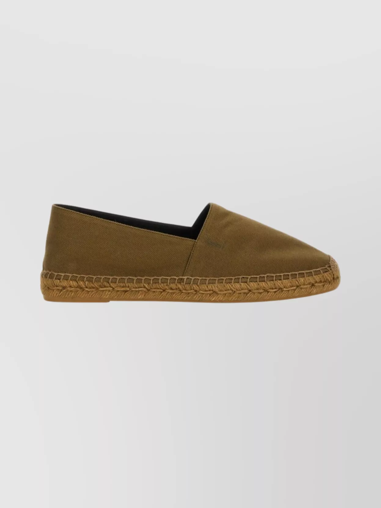 Saint Laurent Cotton Gabardine Espadrille In Green