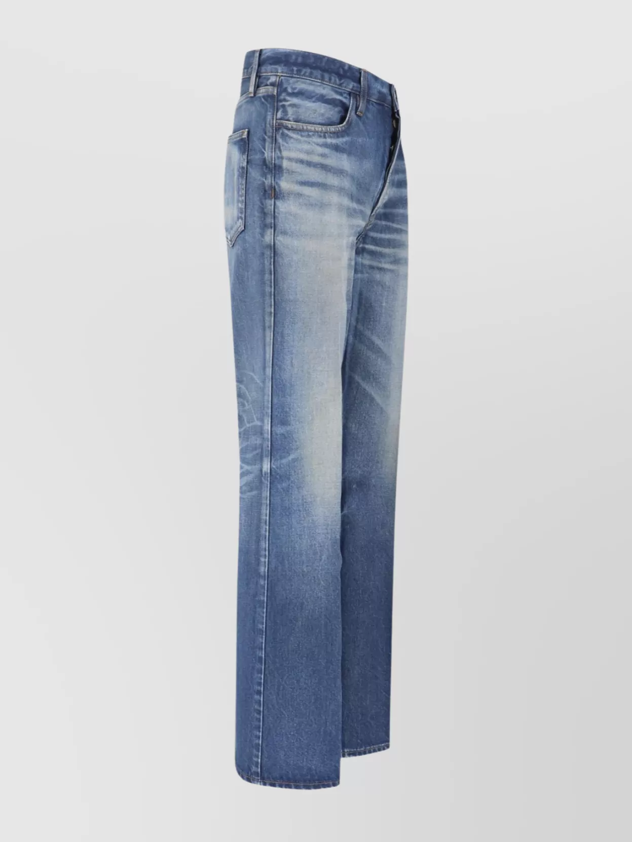 Fear Of God Straight Five-Pocket Trousers Featuring Belt Loops