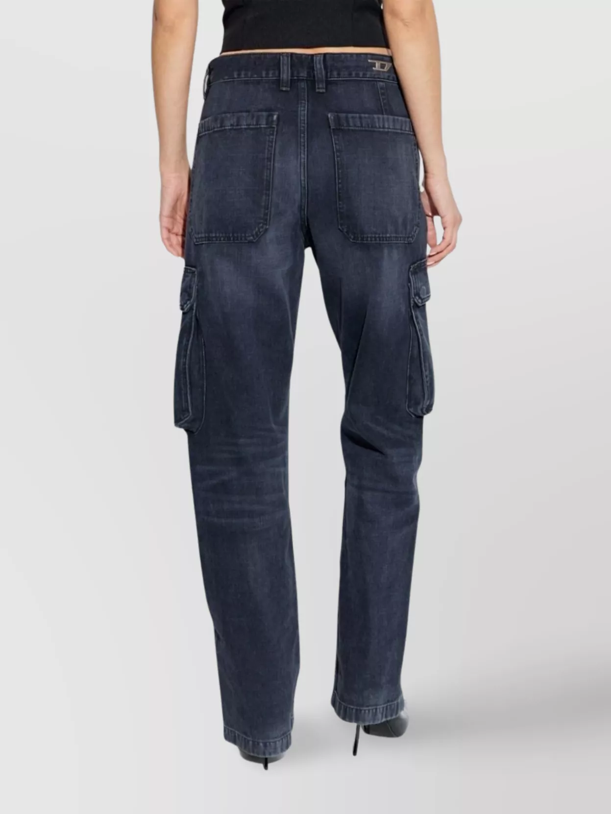 DIESEL STRAIGHT TROUSERS CARGO POCKETS