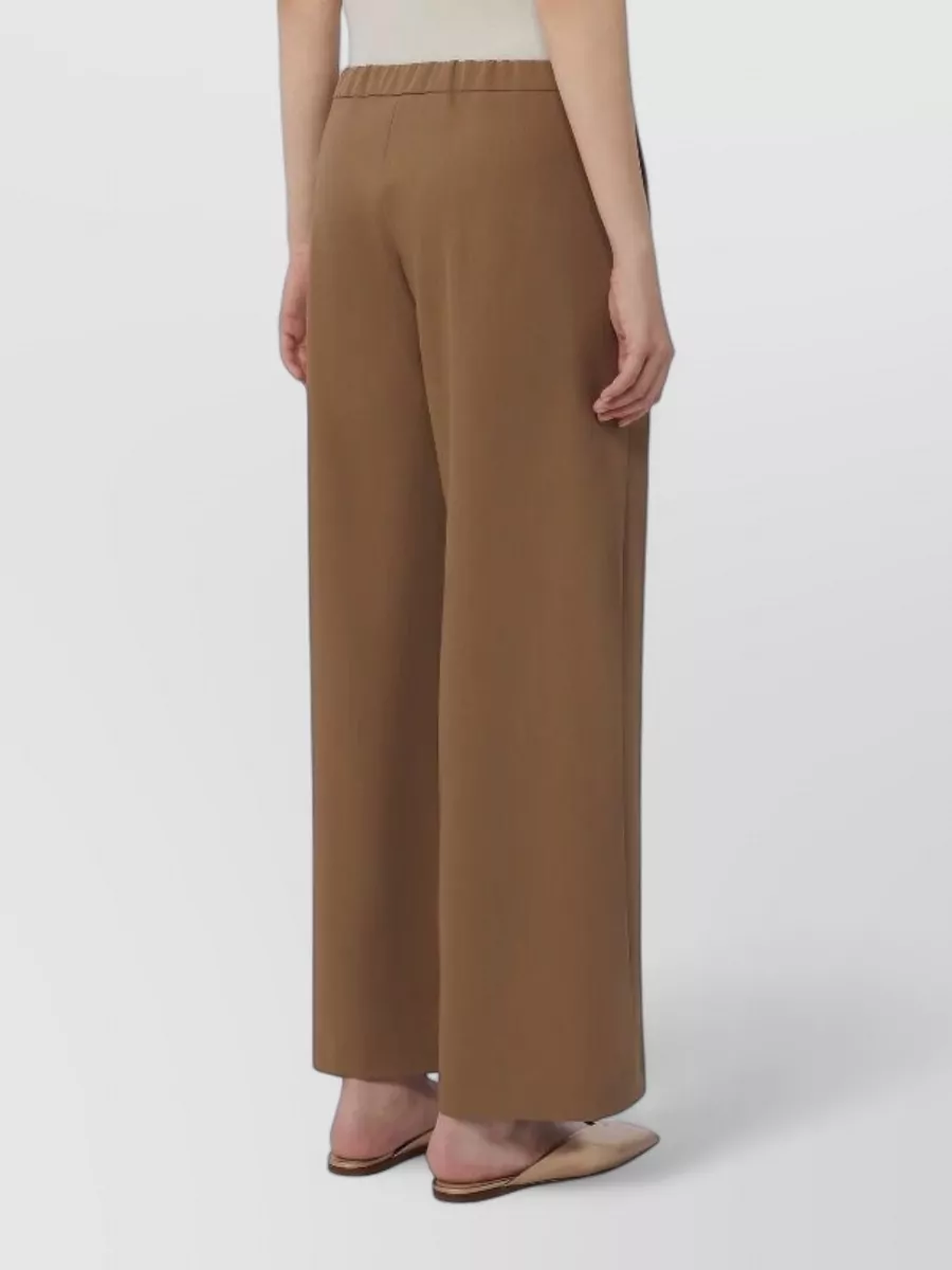 S Max Mara Virgin Wool Wide-Leg Trousers