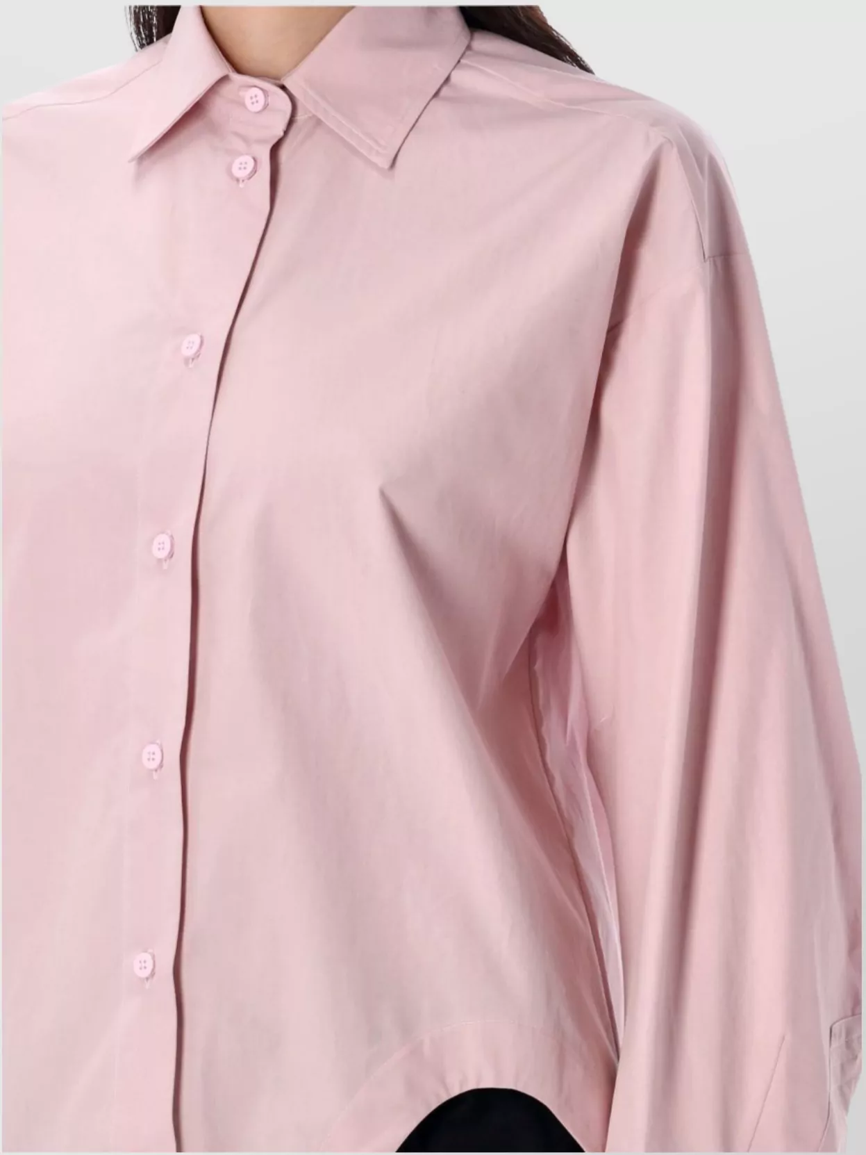 The Attico Collared Neck Long Sleeves Shirt