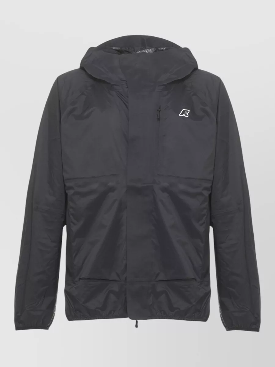 K-way hooded waterproof raincoat