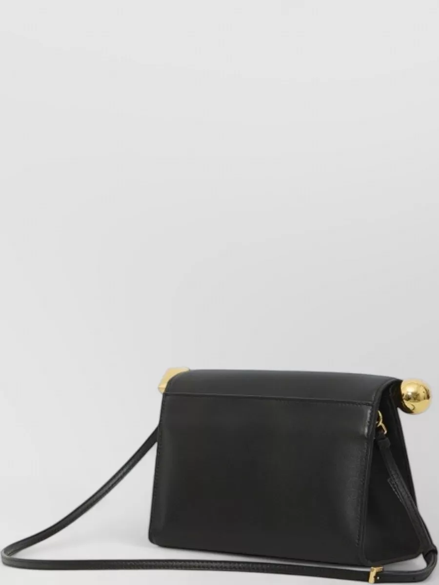 Jacquemus Le Rond Carré Mini Leather Shoulder Bag