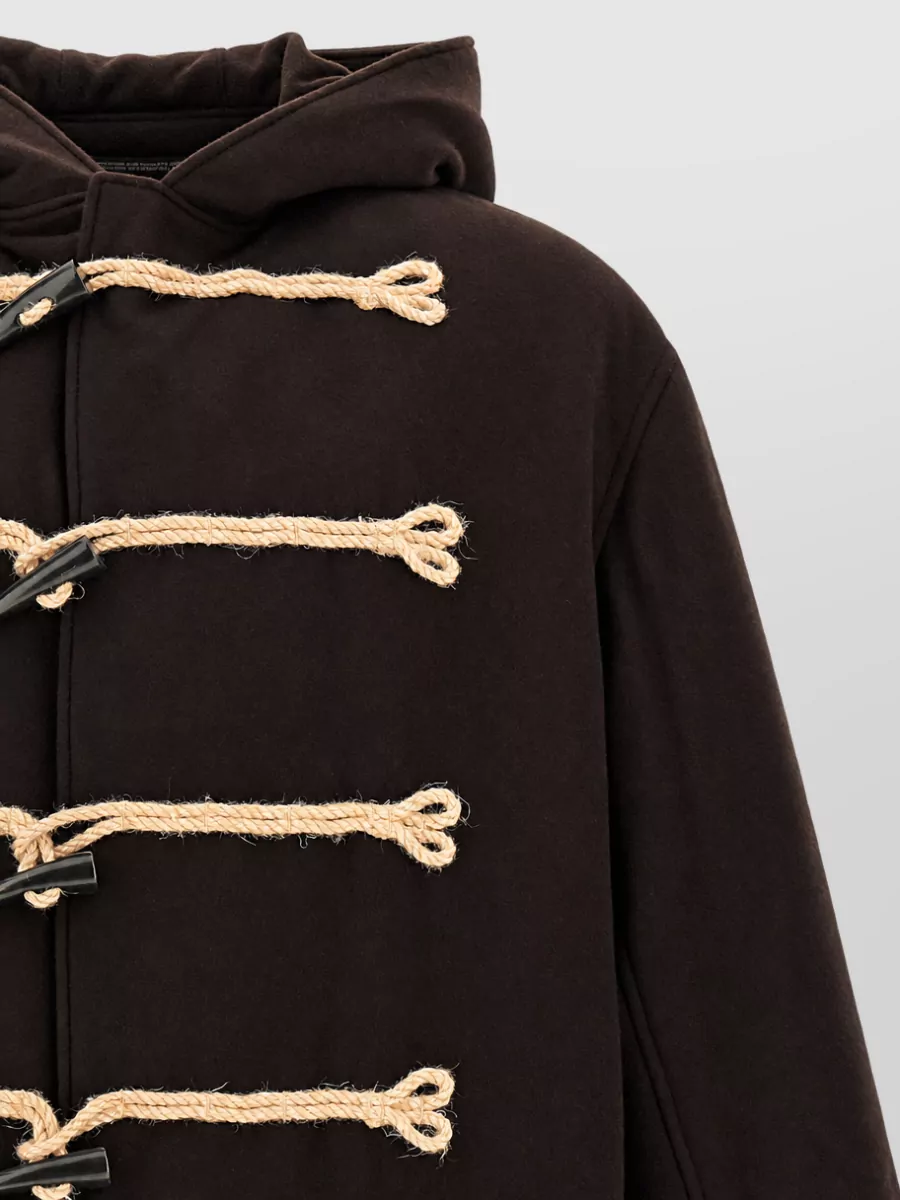Yohji Yamamoto Flannel Toggle Duffle Coat