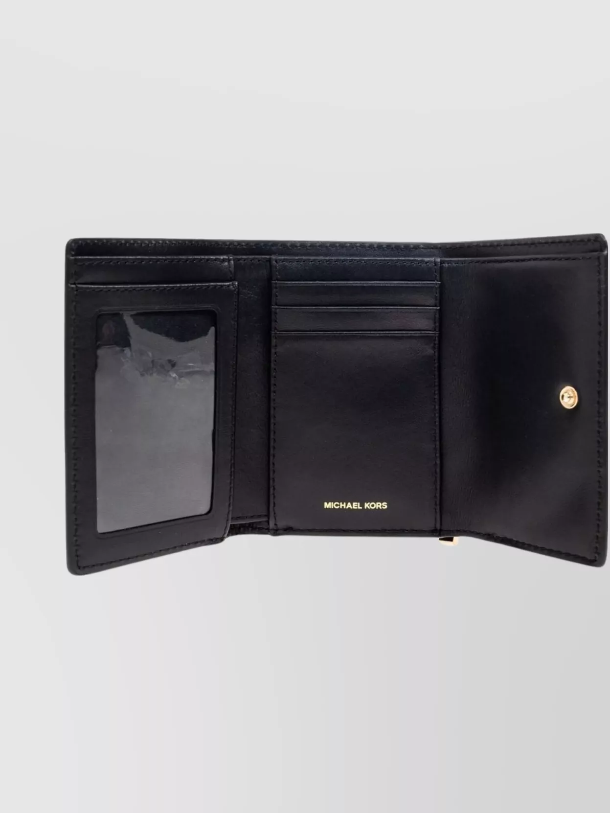 Michael Kors Textured Leather Wallet And Cardholder In Black