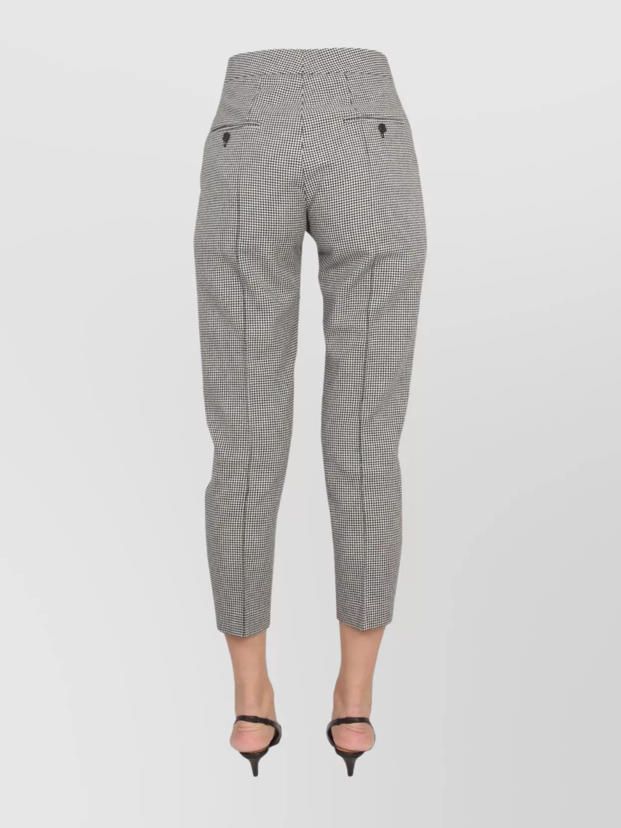 Isabel Marant "sioliran" Checkered Pattern Cropped Trousers