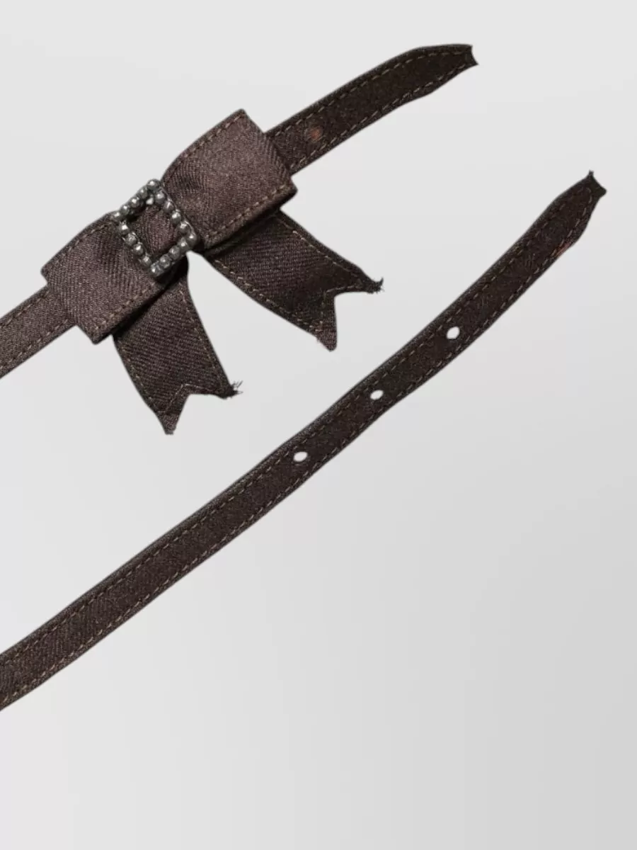 Ermanno Scervino Wool Bow Belt