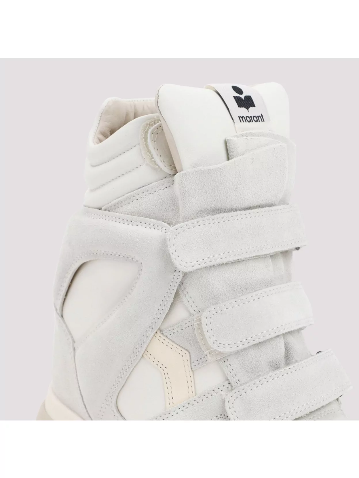 Isabel Marant Balskee High Top Sneakers With Wedge Shoes In Grey