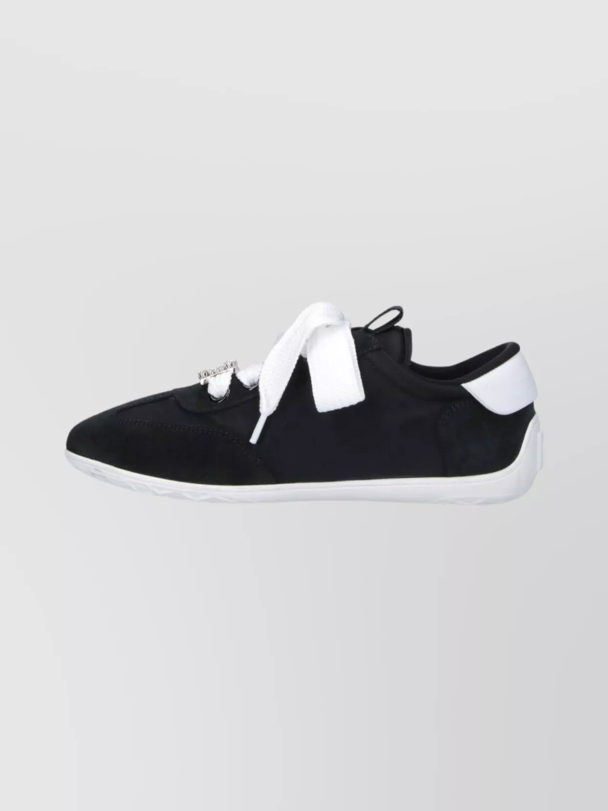 Roger Vivier Low Top Sneakers With Contrast Sole And Laces